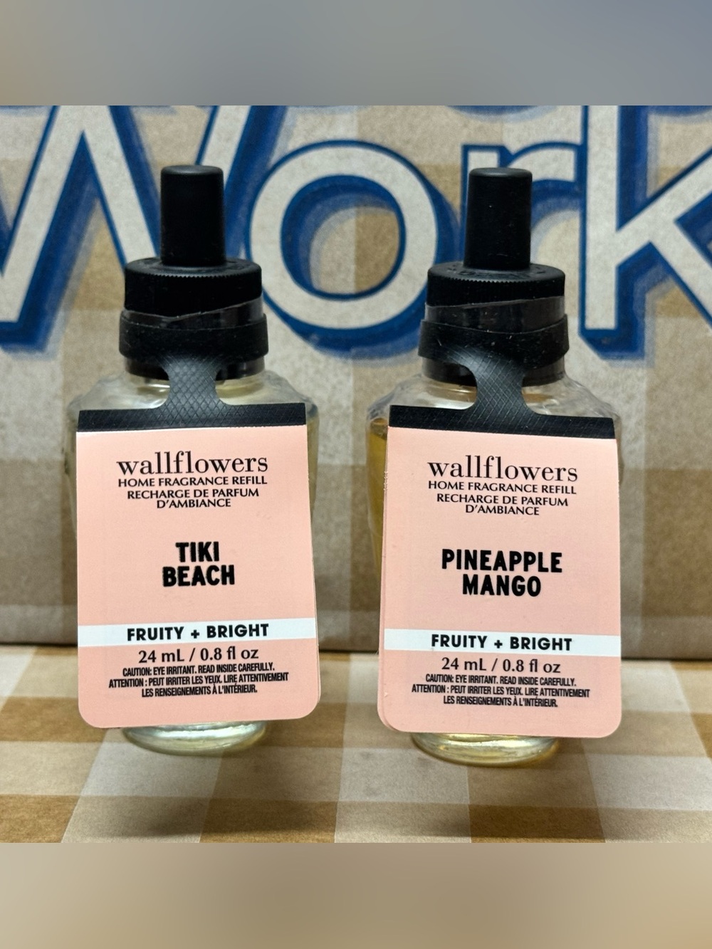 NWT B&BW (2) Tiki Beach and Pineapple Mango Wallflower Refills, White Barn
